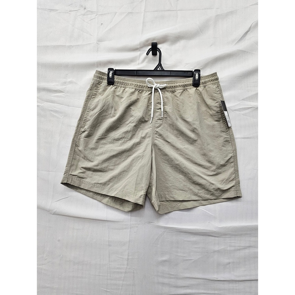 Original Use Mens Relaxed Shorts Beige Nylon Blend Casual Size Large